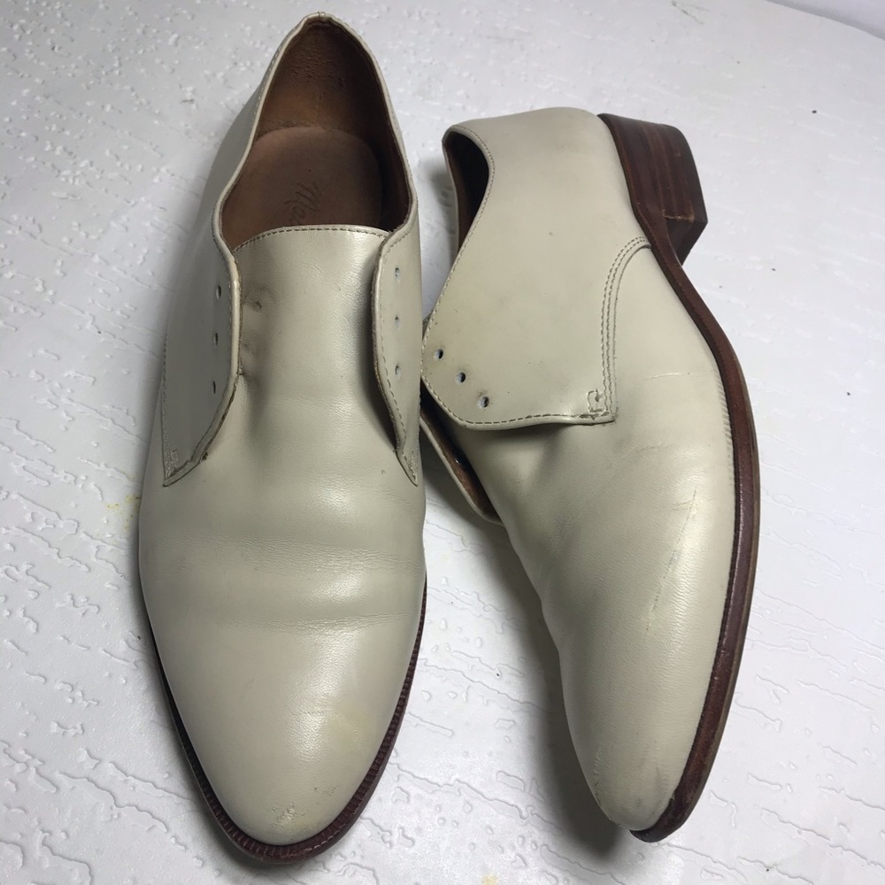 Madewell leather shoes flat loafers  lace up - Picture 5 of 6